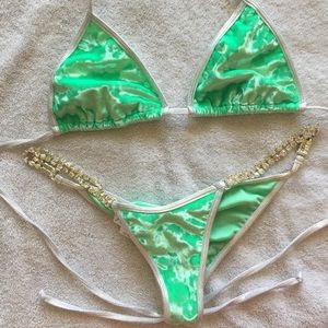 Crushed Velvet Competition Bikini